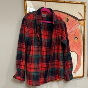 Southern Marsh Tartan Shirt in Red and Green